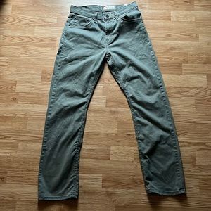 Green wrangler straight fit pants